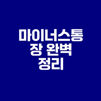 마이너스통장 필수 이해하기 이자와 갚는법은?