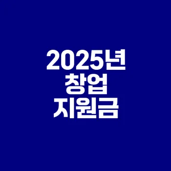 2025년 1인 창업 지원금 모든 것