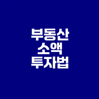 1천만원으로 부동산 투자 가능한가