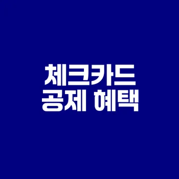 체크카드 소득공제 완벽 가이드