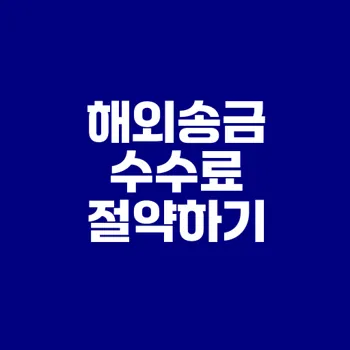 신한은행 해외송금 수수료 절약 비법 공개
