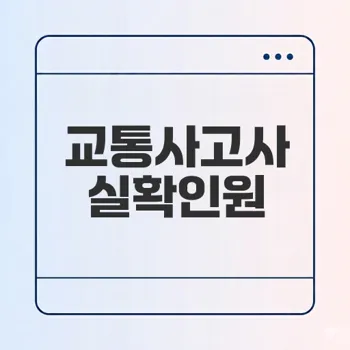 교통사고사실확인원 발급 절차 제대로 알기