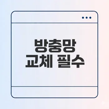 영등포 방충망 교체의 모든 것